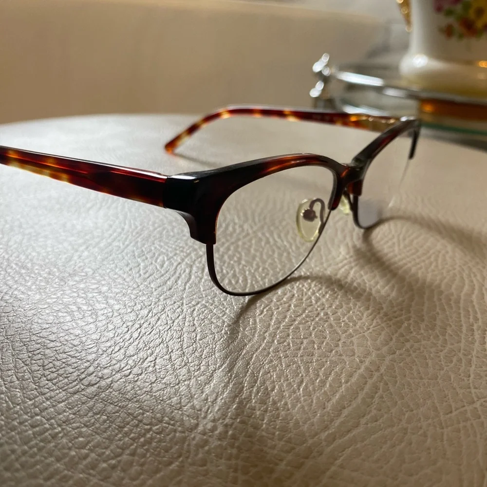 Scott Harris Europa Eyeglasses Frame SH-VIN-31 Tortoise Partial Rim $200